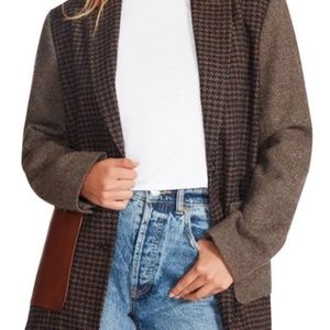 Steve Madden mixed media Blazer